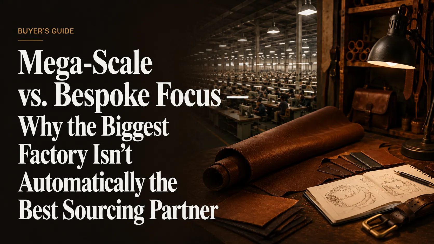 Mega-Scale vs. Bespoke Focus — Why the Biggest Factory Isn’t Automatically the Best Sourcing Partner
